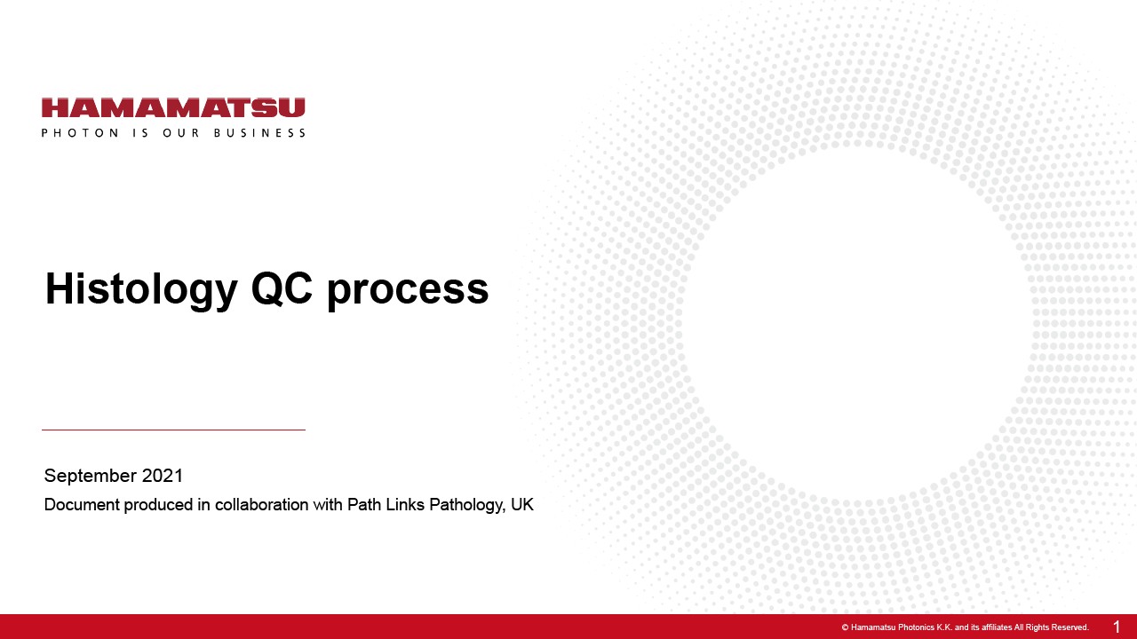 Histology QC process